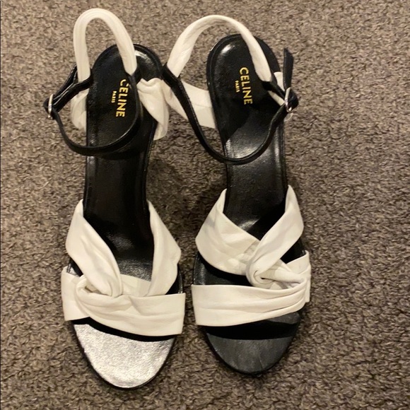 Celine triangle twist open toe sandal - Picture 2 of 8